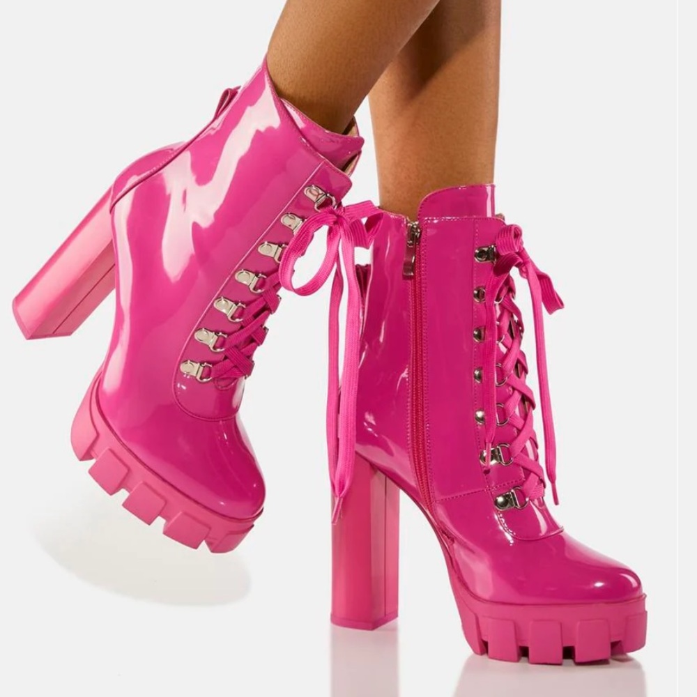 Azaela wang fushia boots